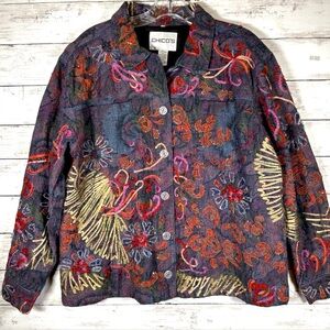 Embroidered jacket! Beautiful design! Embroidered size 1